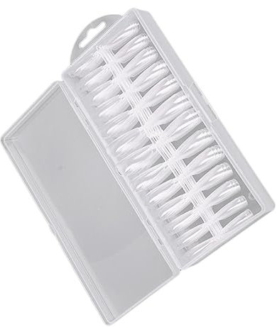 Ipetboom 260pcs False Nails Press on Nails Kiss Toe False Kiss Classy Women's Manicure Tips Comfort