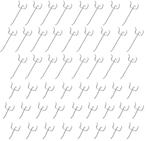 Sewokon 50pcs pegboard Hooks,Display Hooks,peg Board Hook,slatwall Hooks