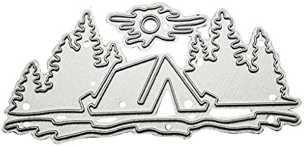 HOOLRZI Stanzformen für Kartenherstellung, Baum-Metall-Stanzformen, Prägeschablone für Alben, Papierkarten, Kunst, Handwerk, Prägeschablonen