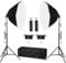 FEIFANTEAM 2 Pack Octagonal Softbox Lighting Kit, 27.5 Professional Soft Box Photography Lighting with 85W 3000-6500K Dimmable LED Bulbs, Photo Studio Lights Equipment for Portrait, Video Recording