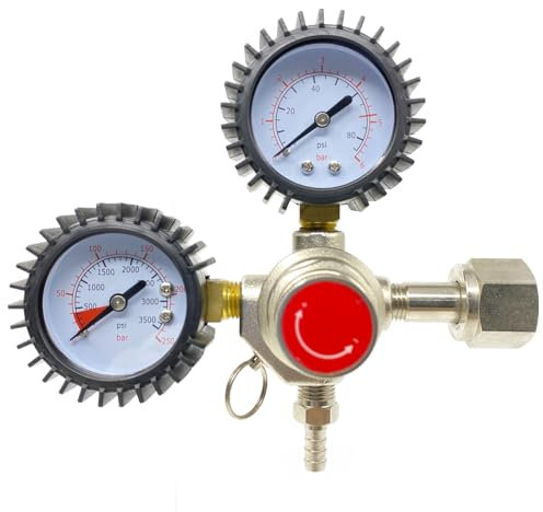 Druckminderer für co2,Druckminderer Druckregler CO2 Profi Mehrweg Zwei Zifferblättern Zwei-Wege-Typ Druckminderer,Druckminderer Bier für Bier Maschine, Bierbrauen, Bierzapfanlage