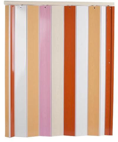 Falttüren Innentüren Bunte Falttür Holzmaserung PVC, Sichtschutz Falttür Schiebe-Raumteiler, Innenfalttür 60 70 80 90 100 110 120 Cm Individuelle Breite(32x80in (81x203cm))