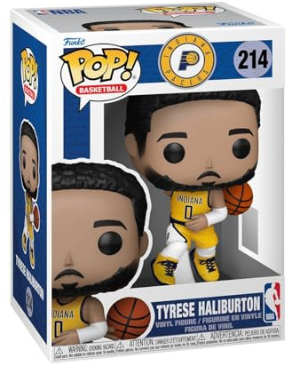Funko POP! NBA: Pacers - Tyrese Haliburton | Offizielles Sport Merch - Vinyl Sammelfigur als Regal Deko - Geschenkidee zum Geburtstag für Fans und Sammler