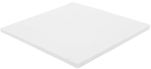 GARIOUANS Keramikfliesen 15x15cm Selbstgemacht Handbemalung Eckig Weiß Malplatte für Keramikteller Vielseitig für Wand und Möbelgestaltung Kreative Bastelunterlage