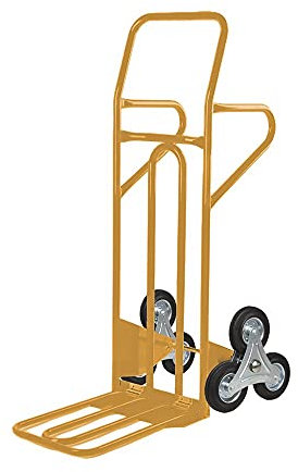 Svelt Carrello Saliscale Professionale in Acciaio con Pedana Ribaltabile Maggiorata – Portata 250 kg, Ruote per Scale e Gradini