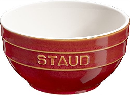 STAUB Lot de 6 saladiers ronds en céramique Rouge cuivré 14 cm
