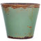 Sandra Rich Vintage Glas-Teelichthalter Flower Pot- hellgrün 10/11 cm