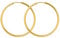 EDELIND Creolen Gold 40mm 333 Gelbgold - Hoop Ohrringe 8 Karat Echt Gold für Damen Mädchen Breite 2 mm - Basic Goldschmuck Damenohrringe mit Schmuck Geschenk Box Made in Germany