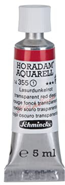 Schmincke – HORADAM® AQUARELL - feinste Künstler-Aquarellfarben, Lasurdunkelrot - 5 ml
