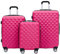BEIBYE Kofferset 4 Zwillingsrollen Hartschale Trolley Koffer Reisekoffer Reisekofferset Gepäckset in 12 Farben (Peach)