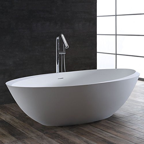 STONEART Badewanne freistehend BS-531 weiÃ? 190x100 matt