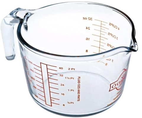 Ocuisine 50297 Jarra Vidrio con Tapa, 1000Cc