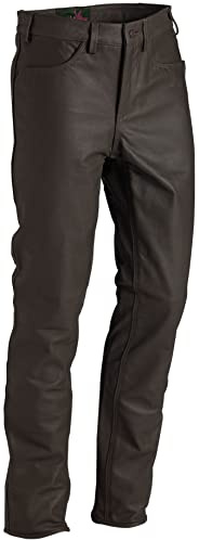 La Chasse Jagd Pantalon de chasse en cuir de buffle ultra résistant pour femme - Marron - W36
