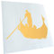 Kiwistar - Autoaufkleber - Gondel Venedig Gondola - goldchrom - 14x10cm - Heckscheibe Auto Aufkleber wetterfest für Kfz LKW Mofa Truck - Sticker außen selbstklebend Tuning Zubehör für Fenster