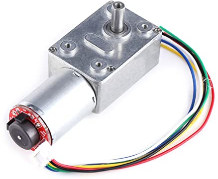 Estink 12V DC Getriebemotor, 40 RPM, mit Encoder | Elektromotor mit Drehmoment, CW/CCW, selbstschließendem Encoder, ideal für Präzisionsanwendungen