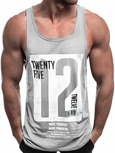 Tank Top Herren Muskelshirt Tankshirt T-Shirt Ärmellos Weste Muskelshirt Stringer Fitness
