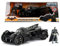 Jada Toys 253215004 Arkham Knight Batmobil, hochdetailiertes 1:24 Modellauto inkl. Batman-Figur, Cockpit und Türen können geöffnet Werden, mit Freilauf, schwarz