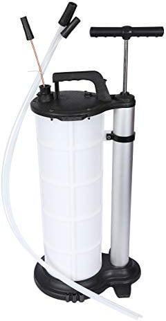 Wiltec Estrattore Manuale Olio Motore fluidi con Serbatoio 9 Litri 3 Tubi Pompa di aspirazione