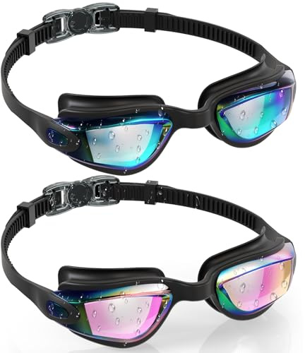 Aegend Kids Swim Goggles, Pack of 2 Swimming Goggles for Children Boys & Girls Age 3-14
