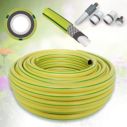 All4You GARTENSCHLAUCH 1/2 Zoll 30 m gelb WASSERSCHLAUCH Schlauch mit Armaturen