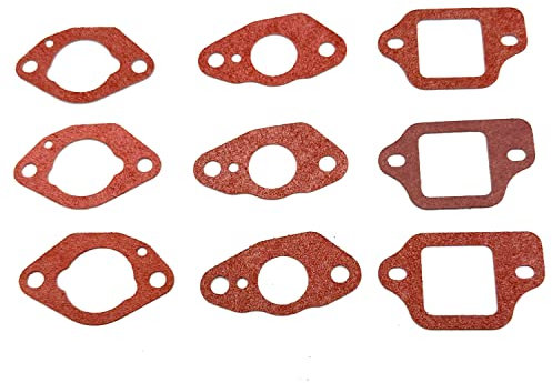 Hippotech Lot de 9 joints de carburateur pour tondeuse Hon-da GCV135 GCV160 GCV190 GSV190 HRS216 HRT216 HRB216 HRR216 HRZ216