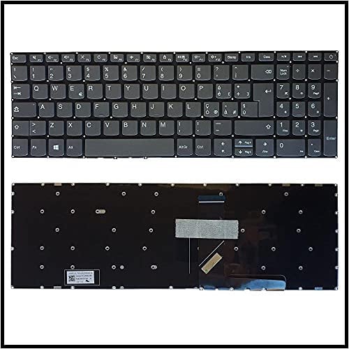 Soneth Tastiera per Lenovo IDEAPAD S145-15API S145-15IIL S145-15IGM 81MX Grigia