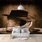 Fototapete Cowboy 175x210cm Selbstklebend Wandgemälde Wand Dekoration Schlafzimmer Tapete