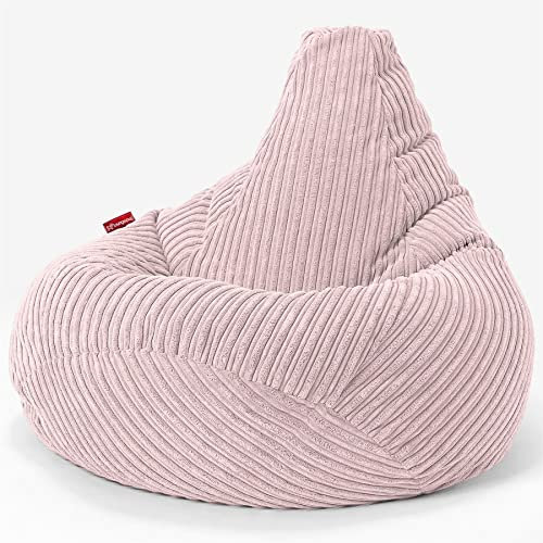 Lounge Pug, Gaming Sitzsack Sessel, Cord Rosa