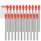 Nuanchu 20 Pieces 6 mm tile drill bits Cemented Carbide Masonry for Glass Multi-material Concrete Bit Cement Ceramic Plastic Brick Wall, Orange