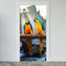 Estika Türtapete selbstklebend - Papageien - 95x205 cm - Einem Bogen Türposter, Tiere Türaufkleber, Aufkleber PVC Folie, Klebefolie für türen, Tür tattoo, Modern decoration