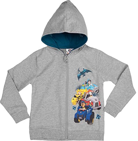 United Labels Paw Patrol Kapuzenpullover für Jungen mit Reißverschluss Hoodie Sweatjacke Grau