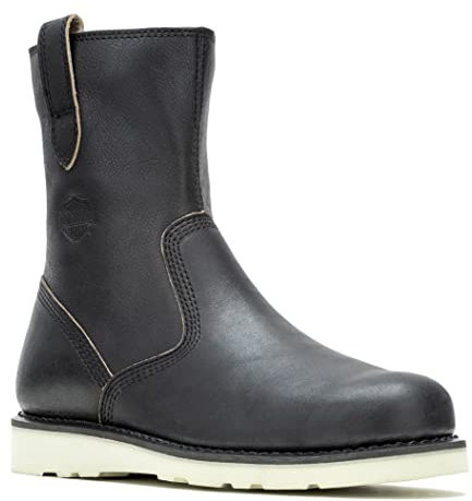 HARLEY-DAVIDSON Footwear Aldredge - Stivali da moto da uomo, 20,3 cm, nero, 42 EU