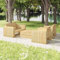 GuyAna 4-TLG. Garten-Lounge-Set Sitzgruppe Garten GartenmöBel Lounge Set Lounge-Sofagarnitur Terrassen Lounge Set Imprägniertes Massivholz Kiefer