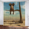 GIOVIA 3D Elefant Vorhänge Abdunkelnde Tier Elefant Kindervorhänge Vorhang mit ösen 2er Set Gardinen Blickdicht Verdunkelungs für Kinderzimmer Schlafzimmer Wohnzimmer B 110 X H 95 cm