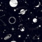 ReWallpaper Selbstklebende Tapete Kinderzimmer Planeten Klebefolie Möbel Muster Kinder Tapete Selbstklebend Schwarz Muster Sternenhimmel Tapete Decke 44.5cm×3m Fototapete Kinderzimmer Neutral