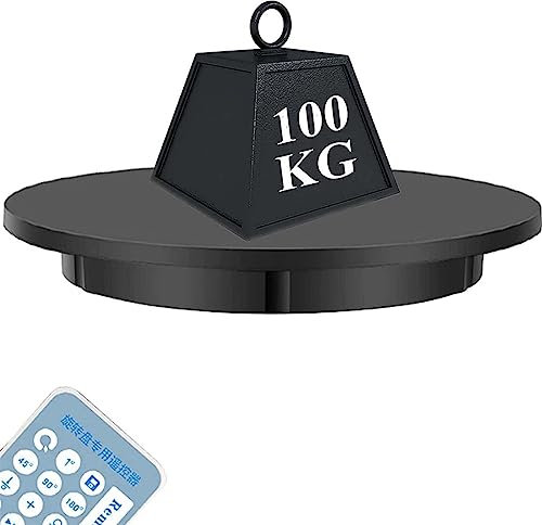 Présentoir électrique, 42 cm de diamètre, Plateau tournant Intelligent avec télécommande, Plateau tournant entièrement Automatique pour Prise de Vue en Direct, Noir