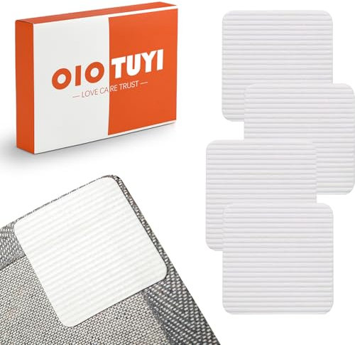 OioTuyi 4 Stück Teppich Antirutschunterlage - Waschbare, rutschfeste Antirutsch Pads 10x10cm, Teppichstopper für Teppiche, Hartholzböden & Parkett, Anti Rutsch Teppichunterlage