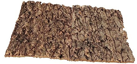 AUTSUPPL Forest Inspired - Cork Bark Vivarium Background for Reptiles - 2Pcs Set Natural Indoor Habitat Accessory Ideal Cork Background for Lizard Turtle Gecko and Frog