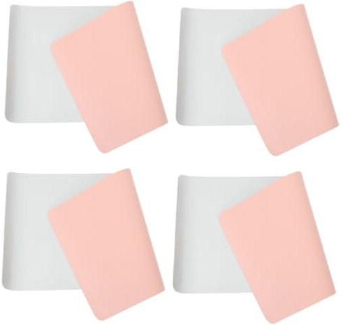 FRCOLOR 4pcs Ergonomic Mouse Pad Nail Desk Mat Table Protector Portable Durability
