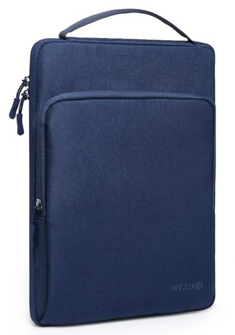 HYZUO 13,3-14 Pollici Borsa Laptop per MacBook Pro 14 M4 M3 M2 M1, MacBook Air/Pro 13,3, 13,8/13,5 Surface Laptop/Book, Custodia per Notebook per 13 Dell Lenovo ThinkPad HP Asus Acer, Blu Navy