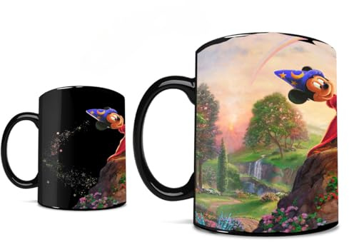 Disney Fantasia Mickey Thomas Kinkade Studios One Heat 16 oz Clue Mug