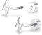 ZDE Titanium Women Flatback Earrings Celestial Lightning Bolt Stud Earrings 5mm Flat Back CZ Earrings Hypoallergenic Cartilage Flatback Earring Tragus Helix Tragus Conch Piercing (Silver)