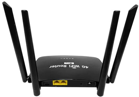 Zbtlink Cat6 5G LTE Router with Dual SIM Card Slot Unlocked, MU-MIMO Dual Band WiFi 6 Cellular Router with 5 Gigabit WAN/LAN Ports and USB 3.0, 8 x 5dBi Antennas AX1800/3000 (4G single band)