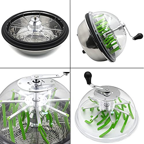 PTSZNGS 16inch Leaf Bowl Bud Trimmer, Spin Cut Twisted, Plant Bud Flower Stainless Steel Spin Trim Reaper Cutter [P/N: ET-TOOL034-16-SR]