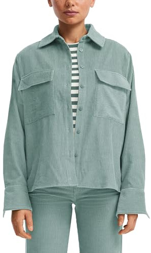 QS Cord-Overshirt mit Brusttaschen