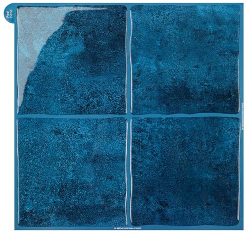 WoStick Piastrelle autoadesive 3D, facili da pulire, per cucina e bagno, 23 x 23 cm, 10 fogli