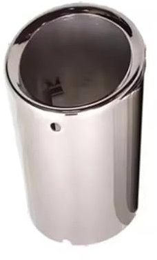 Auspuffblenden 1PC Für Q3 2012-2021 Auspuffblende Endschalldämpfer Hinten Auspuffrohr Endschalldämpfer Spitze Edelstahl Auto Zubehör Modifikation Auspuffendrohr(Silber)