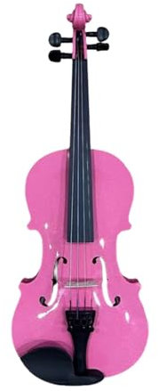 Violon Électrique Violon Débutant Adulte Pratique Couleur 4/4 Instrument À Cordes Professionnel(Rose red)