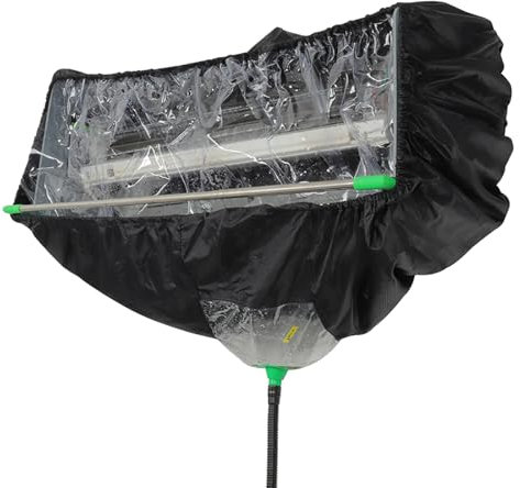 GMBAYUE Kit Nettoyage Climatisation Split, Housse de Nettoyage pour Climatiseur de 1 à 1,5 P, Protection Anti-Poussière Domestique avec Tuyau de 3 mètres pour Appartement, Hôtel, Maison