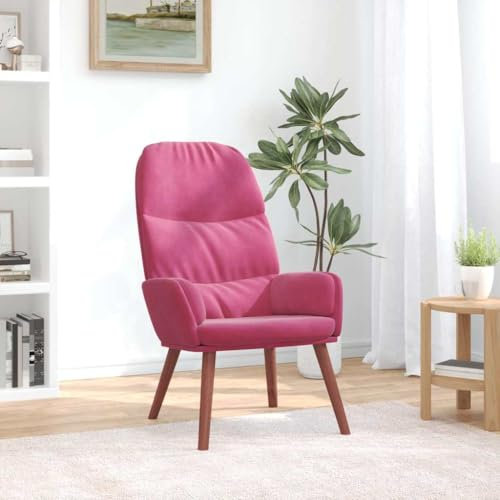 SKM Relaxsessel Weinrot Samt,Möbel,Stühle,Sessel,Rot,8.2KG,4102615